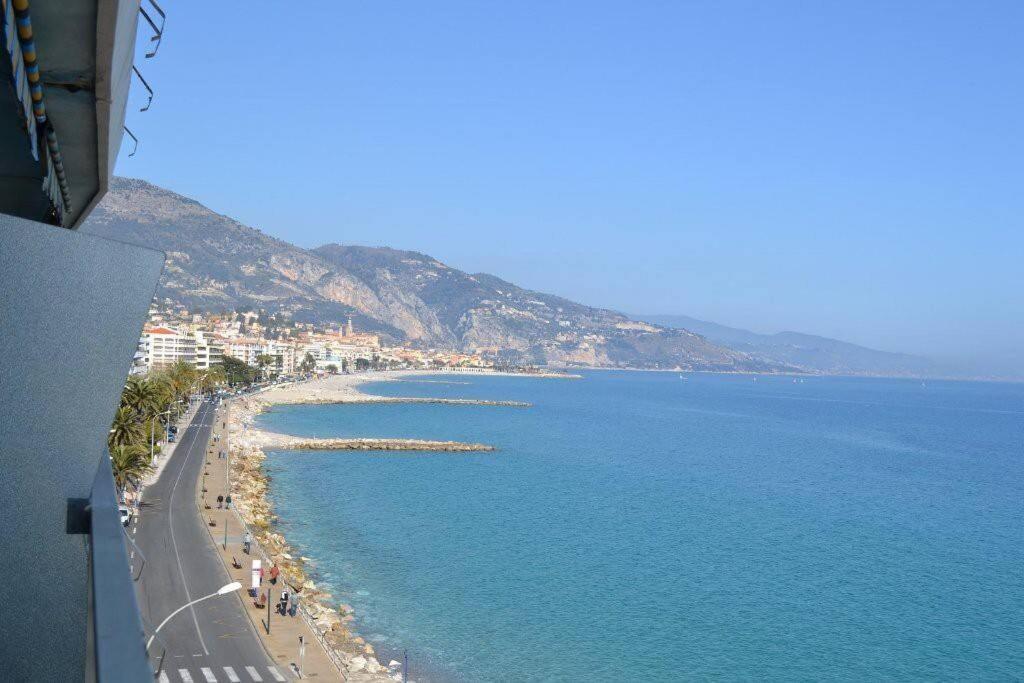 Menton Front Bord De Mer Cote D'Azur Florentina Sea View French Riviera Proche Monaco Montecarlo Superb Studio Dış mekan fotoğraf