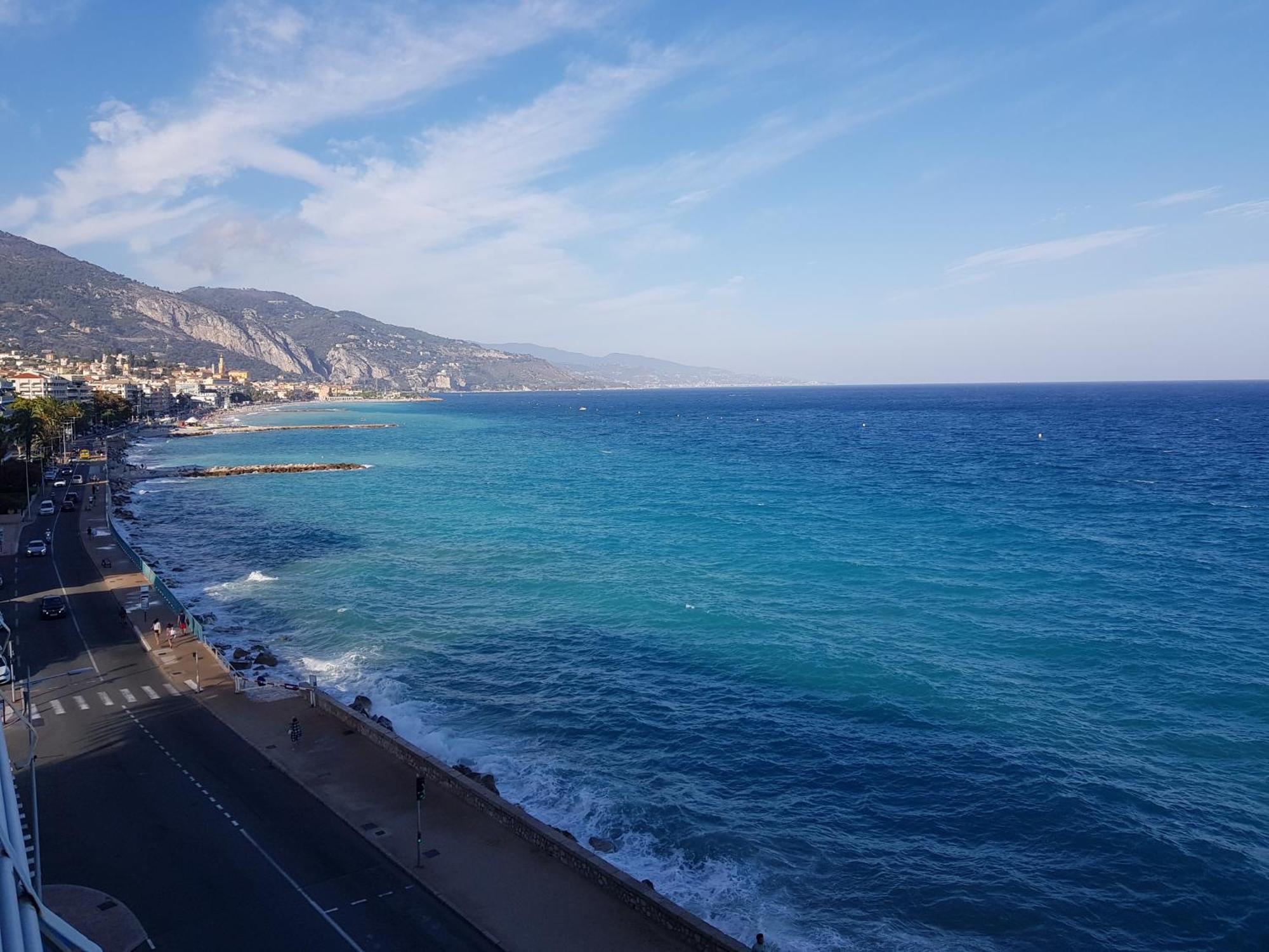 Menton Front Bord De Mer Cote D'Azur Florentina Sea View French Riviera Proche Monaco Montecarlo Superb Studio Dış mekan fotoğraf