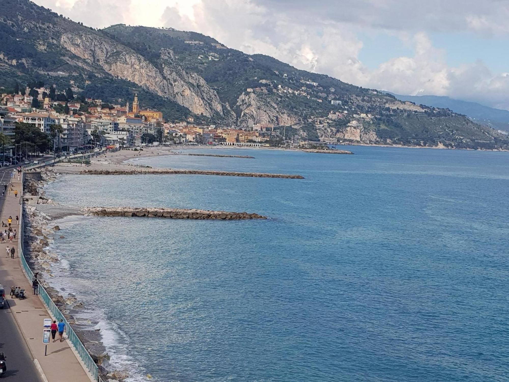 Menton Front Bord De Mer Cote D'Azur Florentina Sea View French Riviera Proche Monaco Montecarlo Superb Studio Dış mekan fotoğraf